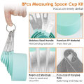 Measuring Cups and Spoons with Stainless Steel Handles